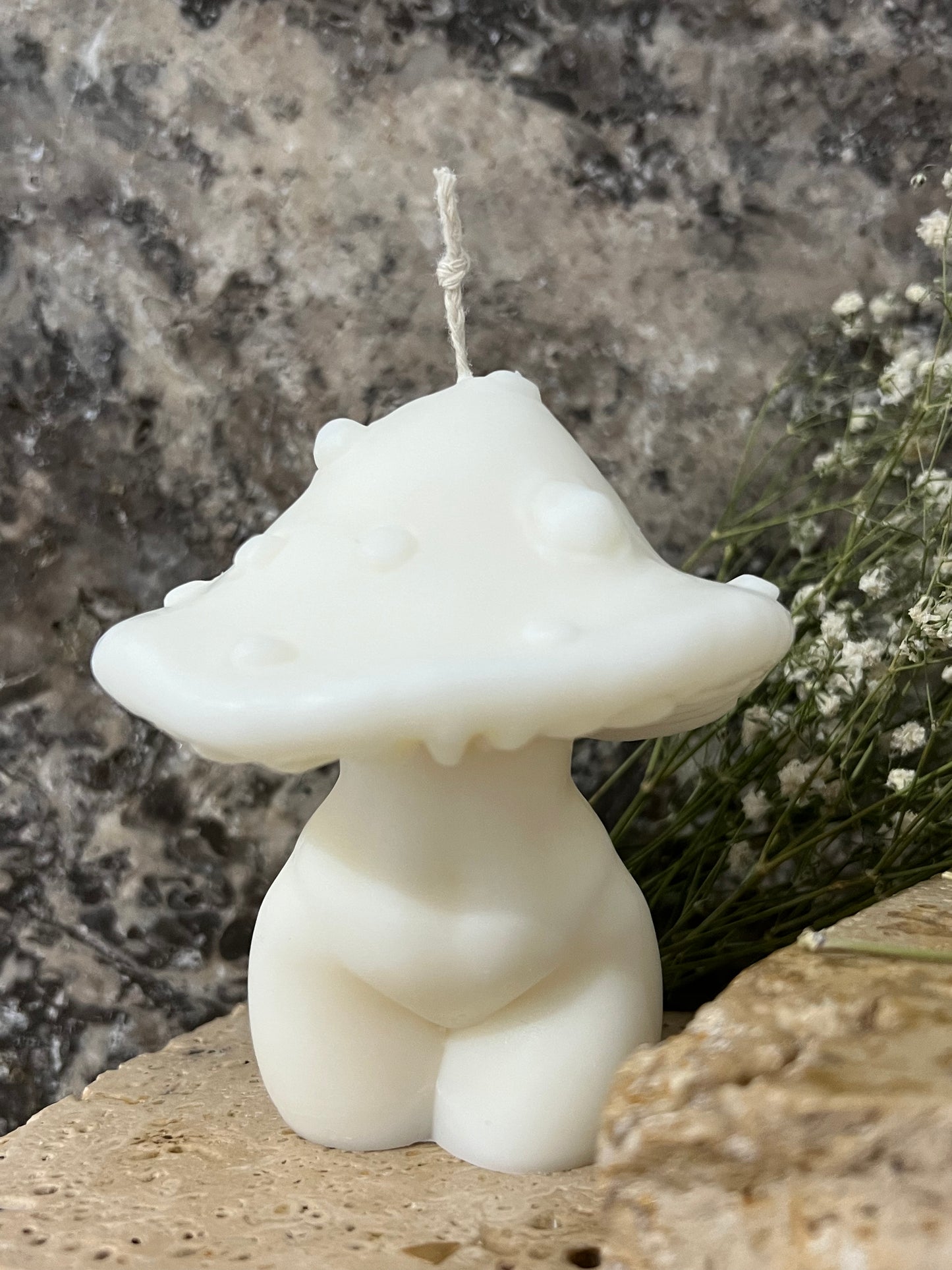 Mushroom Goddess Candle