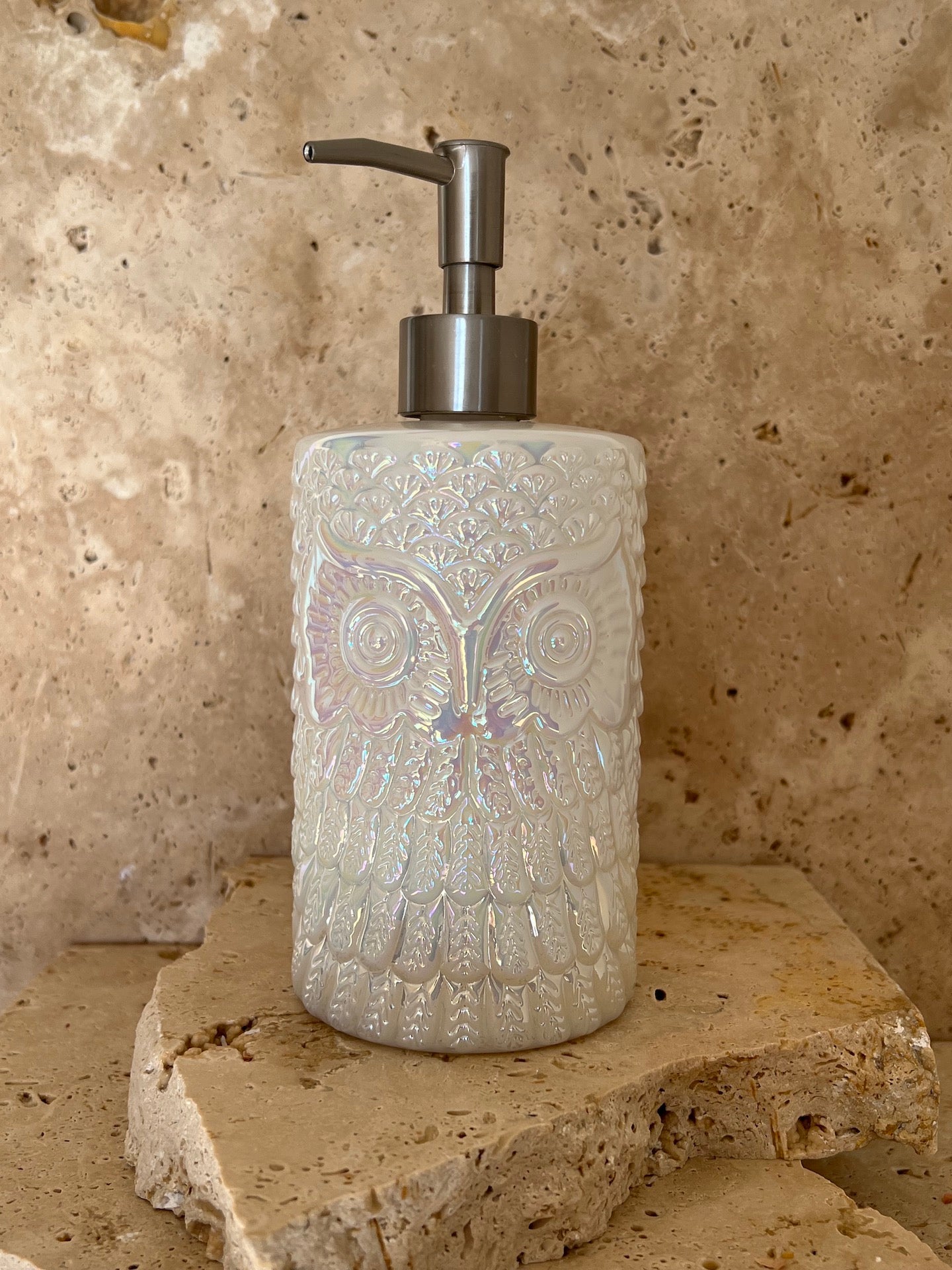 Glass Owl Soap Dispensers